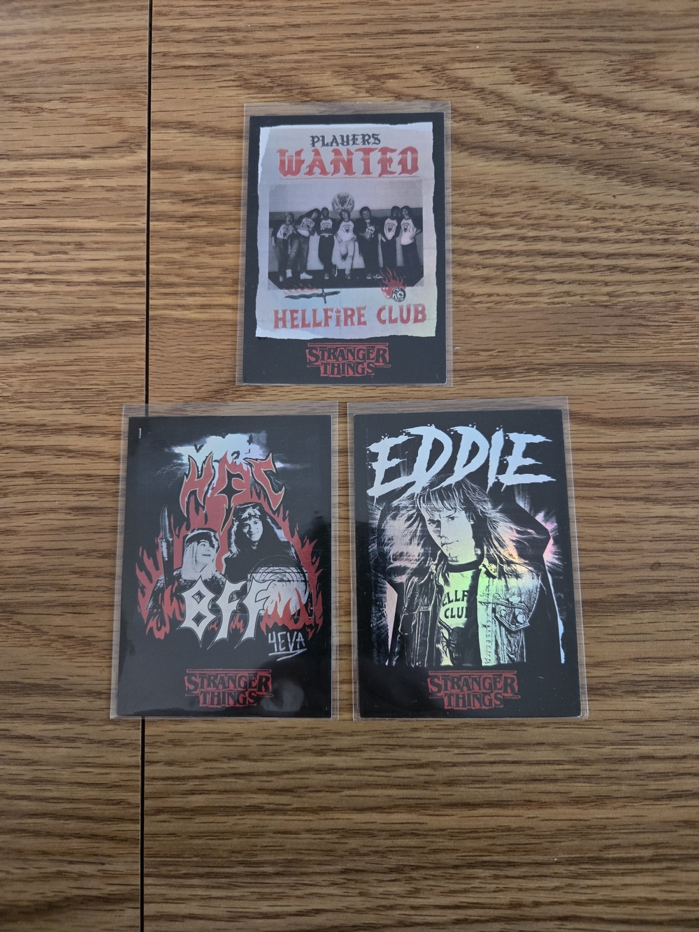 Stranger Things Hellfire Club Trading Cards - Eddie Set